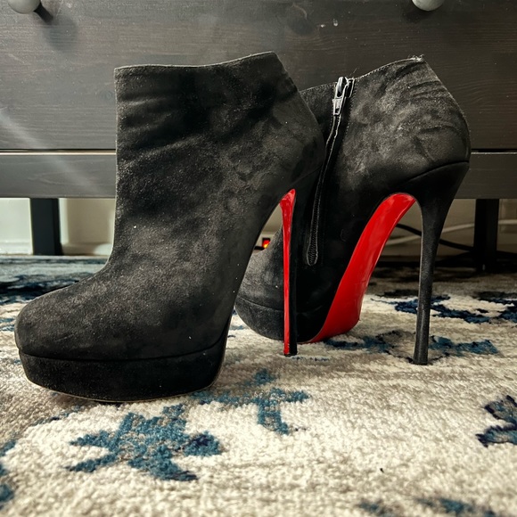 Christian Louboutin 150mm Suede Dirdibootie Stilettos - Main Image